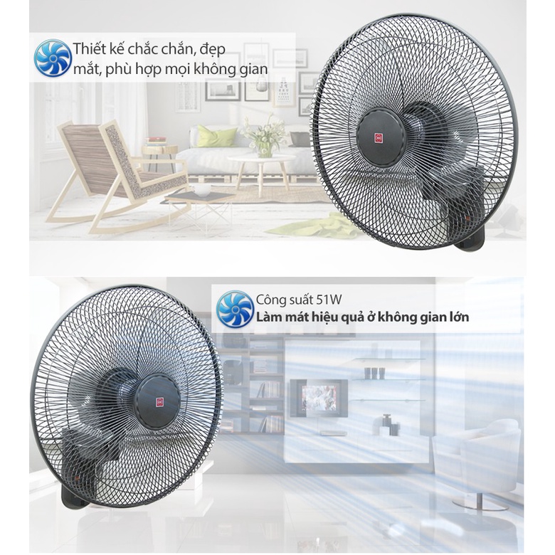 Quạt Treo Tường KDK M40M  Có Remote - Hàng Chính Hãng