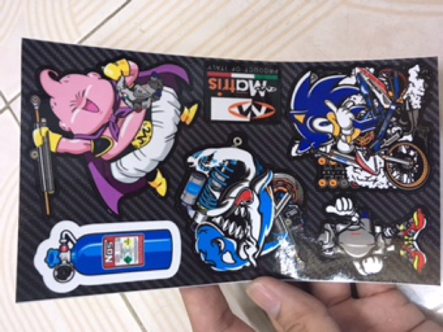 Tem stiker tấm 10x18 mabư sonic