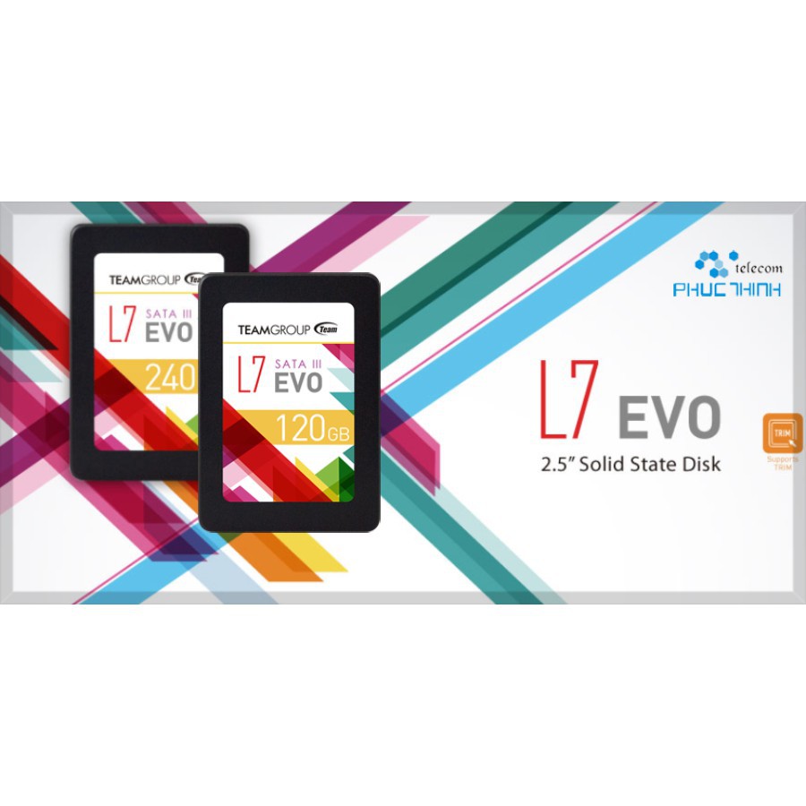 Ổ cứng SSD Team Group L7 120GB EVO Sata III - Hãng phân phối chính thức