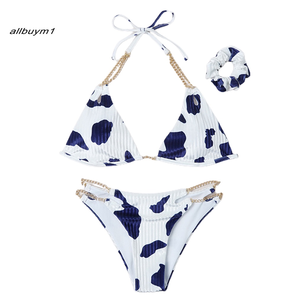 Bộ bikini hai mảnh hở vai có đệm nâng ngực cho nữ