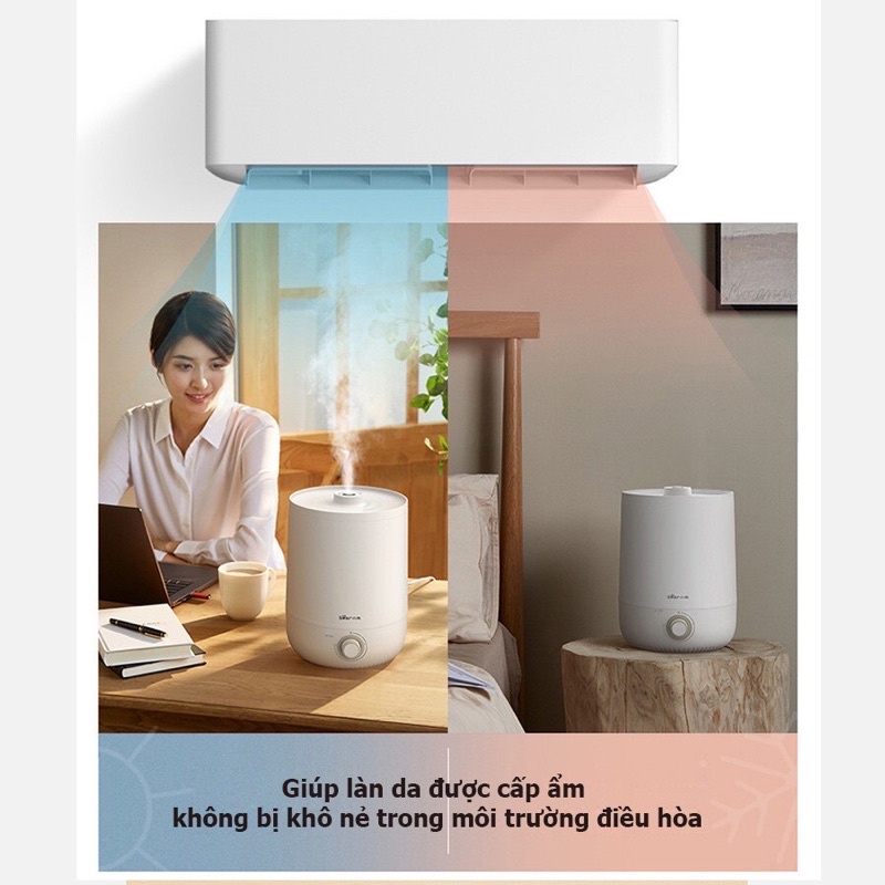 Máy phun sương Bear tạo ẩm làm sạch không khí dung tích 4,5l