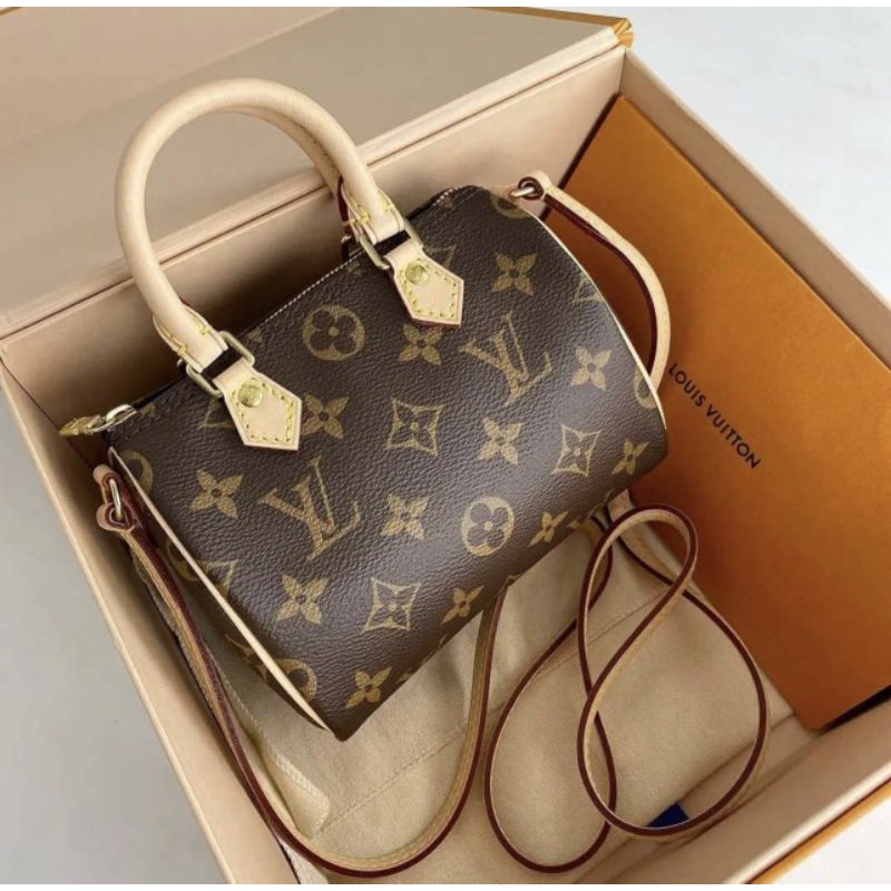 Túi LV Nano.mini sz17cm da thật lót kèm code lót da fullbox nam châm xịn sò