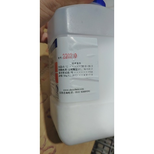 Hoá chất tinh khiết Polyethylene glycol 4000 PEG 4000 chai 500g CAS 25322-68-3 PEG4000 PEG-4000