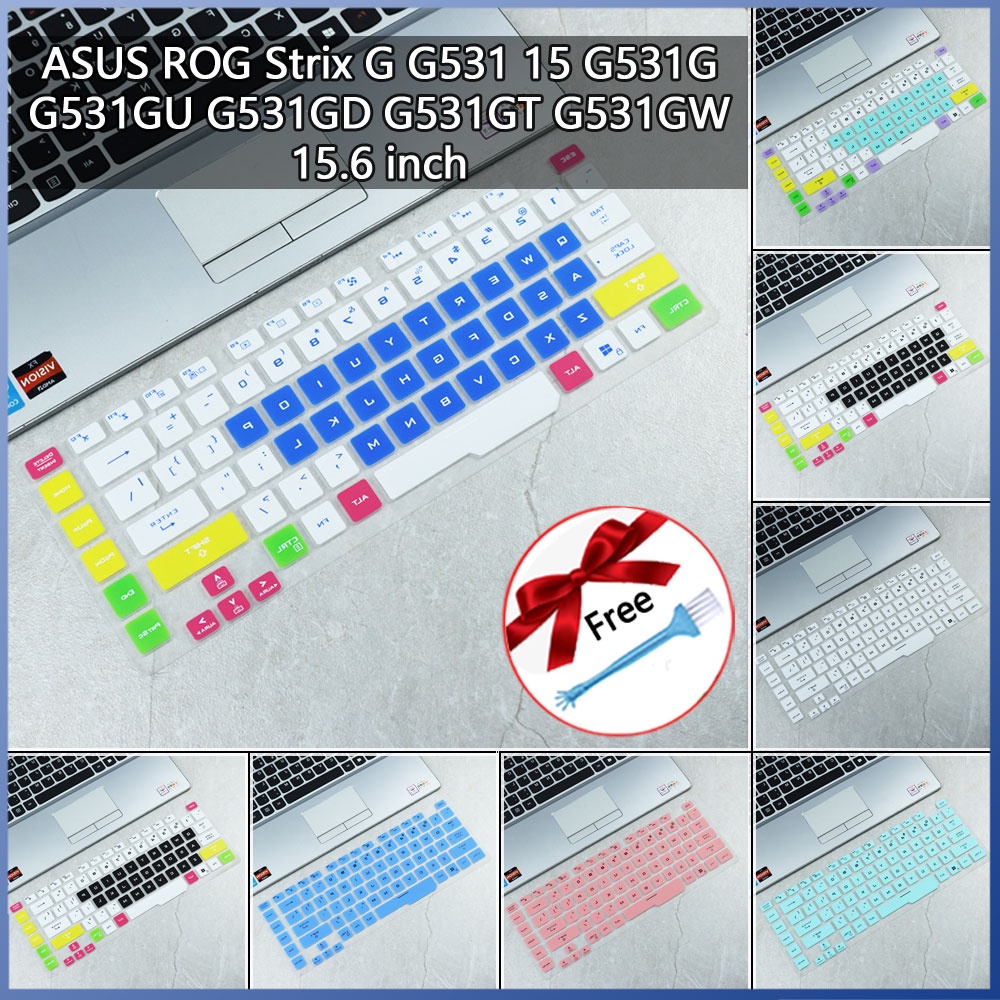 Miếng Dán Bảo Vệ Bàn Phím laptop Bằng Silicon Cho Asus ROG Strix G g531 15 g531g g531gu g531gd g531gt g531gw 15.6 inch
