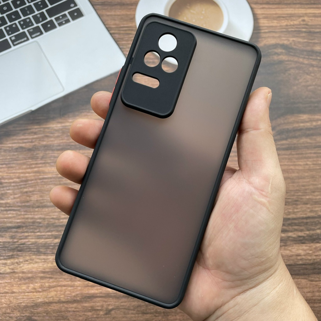 Ốp lưng cứng nhám mờ viền silicon bảo vệ camera cho Xiaomi Redmi K50/ Redmi K50 Gaming