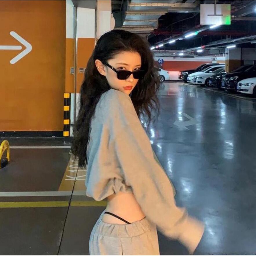 Kính Mát Gọng Kim Loại Tròng Màu Gradient Phong Cách Retro