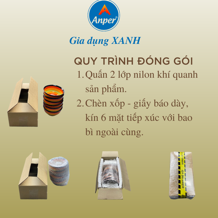 Hộp 12 Cái Ly Thủy Tinh Anper VN  33ml Cao Cấp Sang Trọng- Dùng Uống Rượu Kiểu Dáng Bầu Hiện Đại