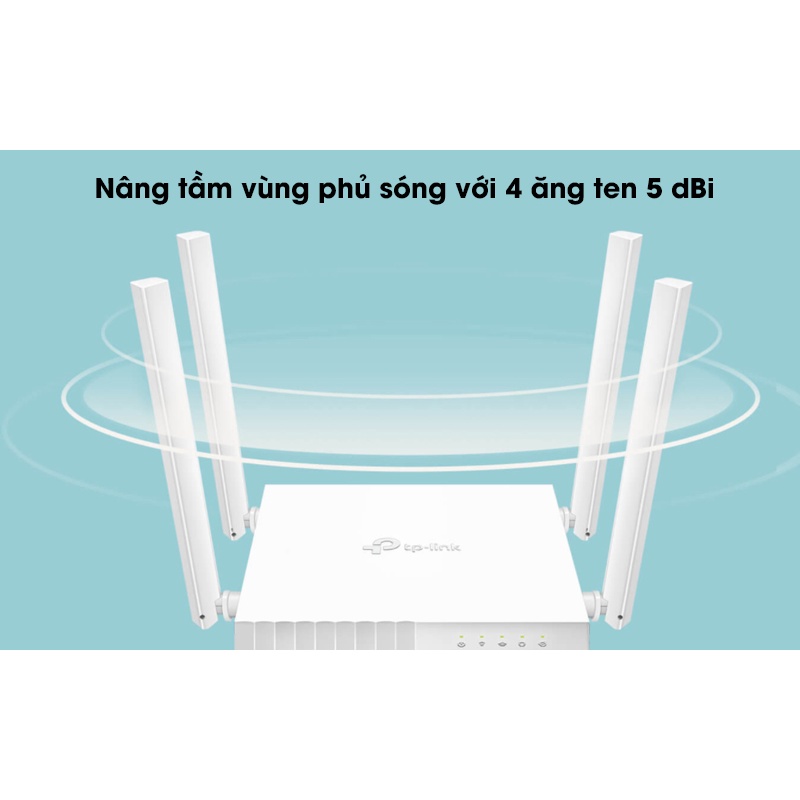 Bộ Phát Wifi TP-Link Archer C24 Băng Tần Kép AC 750Mbps - Hàng Chính Hãng