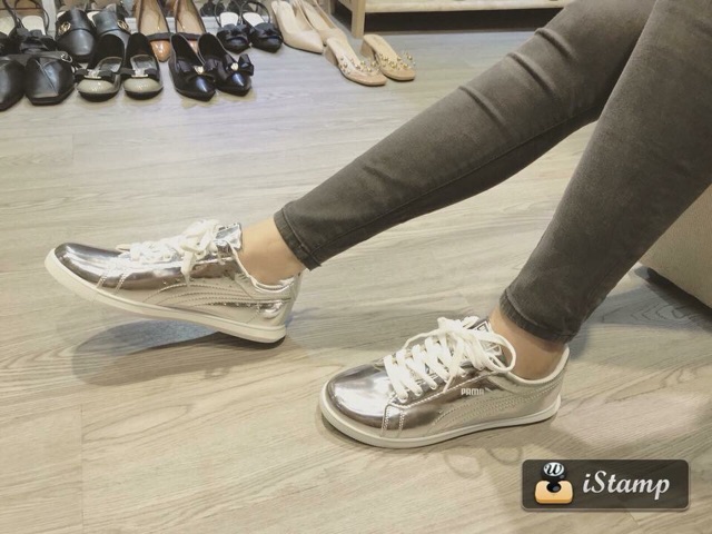 SNEAKER PUMA MÀU BẠC CỰC CHẤT