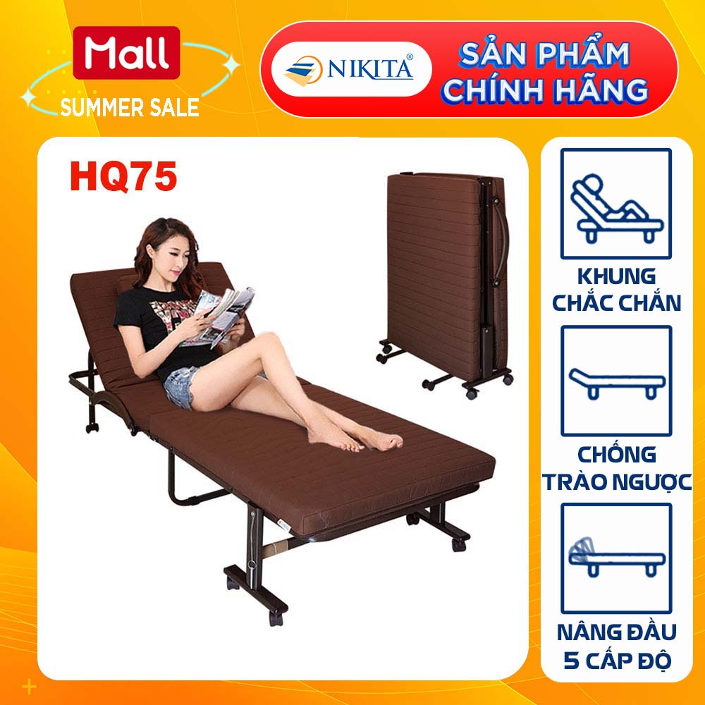 Giường xếp đôi kiểu Hàn Quốc - NIKITA HQ75 ( 75x190x35 cm)