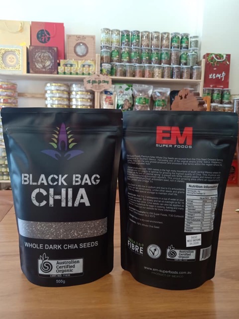 Seed chia organic gói 1kg 220k Black chua gói 500gr 150k  Chia nutiva mỹ gói 907gr giá 280k