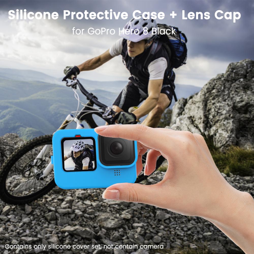 Vỏ Silicone Chất Lượng Cao Bảo Vệ Camera Hành Trình Gopro Hero 10 9 Black 2 Trong 1 | BigBuy360 - bigbuy360.vn