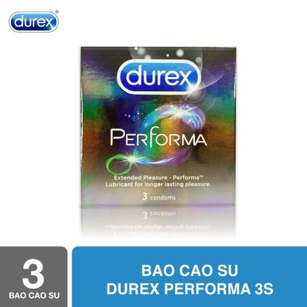 [SHOP MỚI SALE GIÁ GỐC][CHÍNH HÃNG] Hộp Bao cao su Durex Performa 12 cái + Tặng 1 Bao cao su Durex Performa 3 cái