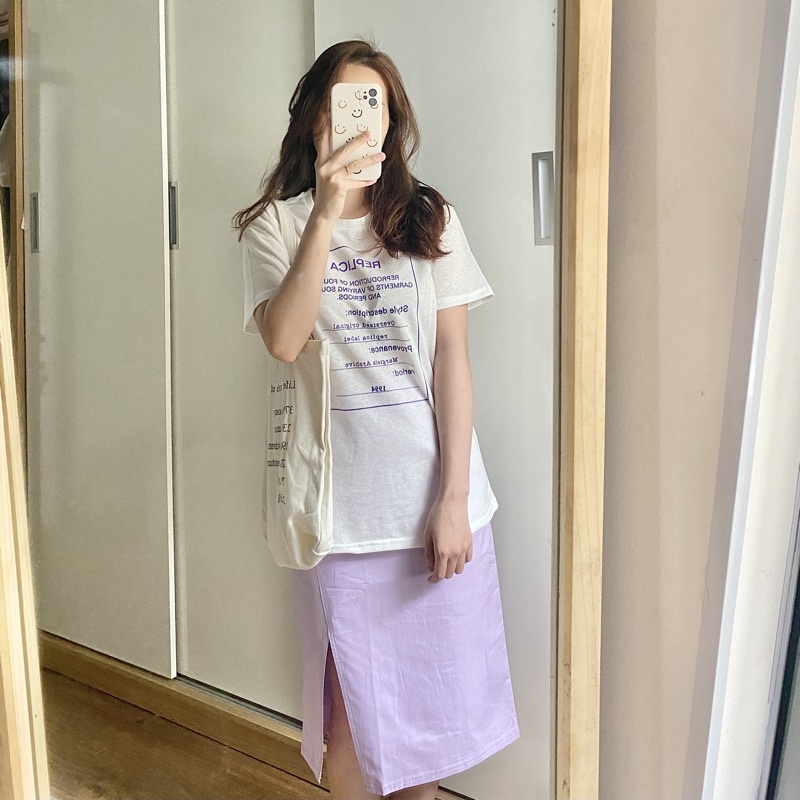 chân váy màu nhẹ nhàng