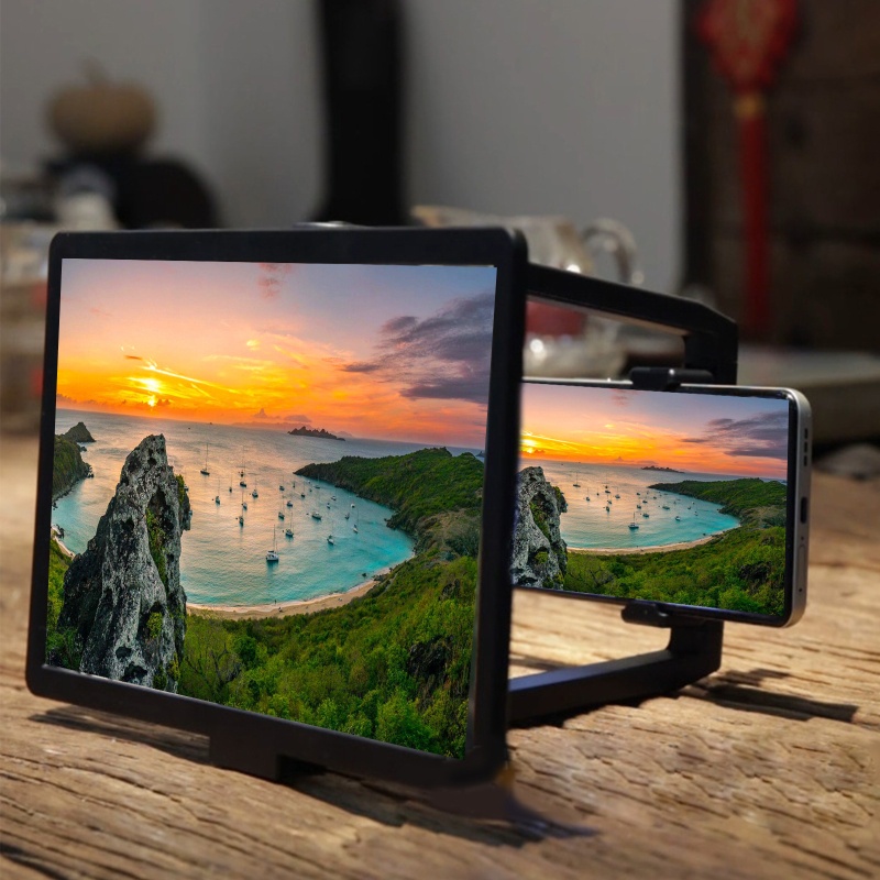 Bộ Kính Lúp Phóng To Màn Hình 3D Dạng Cong Cho Điện Thoại Thông Minh