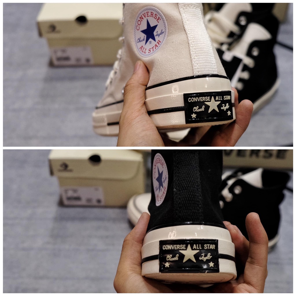 Giày Converse Chuck 70 x Fear of God Phối Màu Đen trắng 167955C