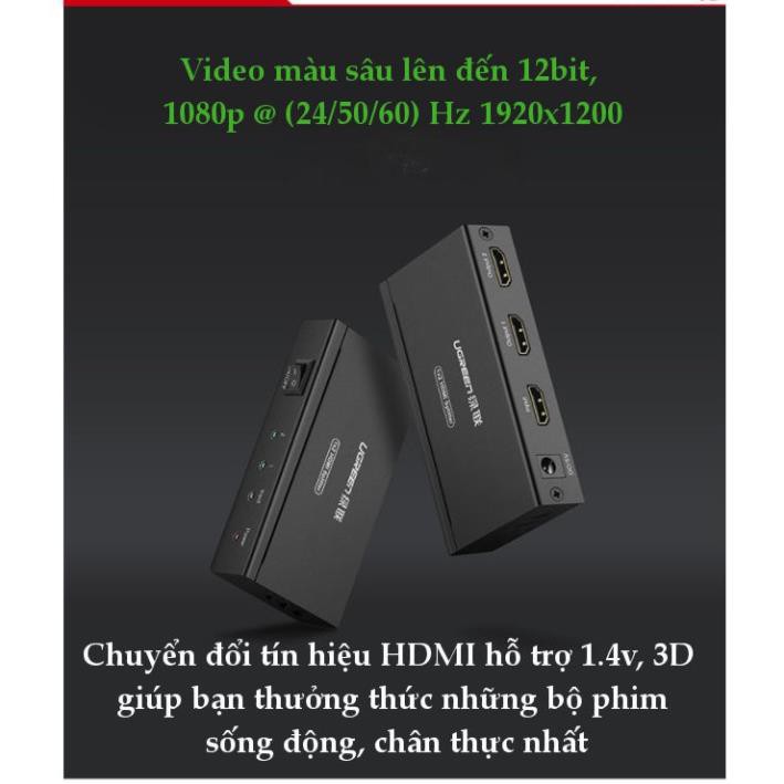 Bộ chia HDMI 1 ra 2, 4, 8 Ugreen 40201,40202,40203 hỗ trợ độ phân giải cao - Hàng Chính Hãng
