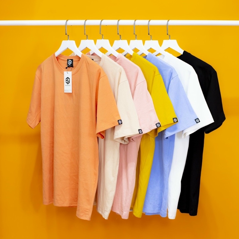 Áo thun Trơn basic Hogoto shop , Áo thun unisex nam nữ form rộng oversize chất liệu Cotton 10 màu | BigBuy360 - bigbuy360.vn