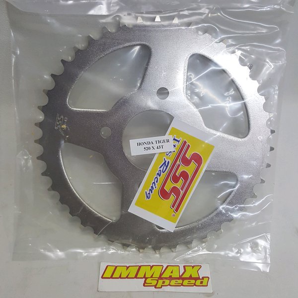 Bộ Bánh Răng Xích Sau Chuyên Dụng Cho Xe Honda Tiger 2000 Cb200 520 43 520-43 43T