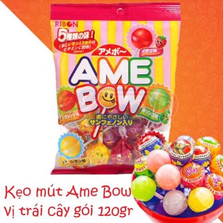Kẹo mút Ame Bow vị trái cây gói 120gr (12 cây)
