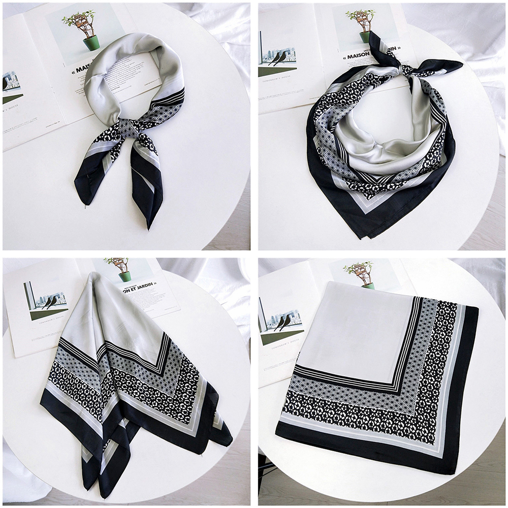 Khăn lụa choàng cổ phong cách vintage cổ điển thời trang cho nữ