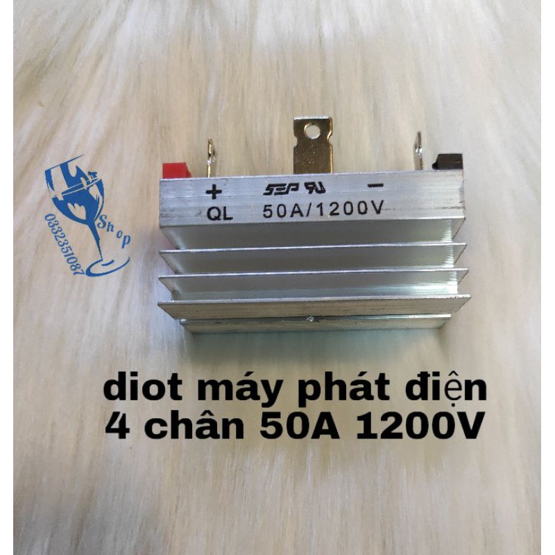 diot máy phát điện 4 chân 50A 1200V hàng đẹp