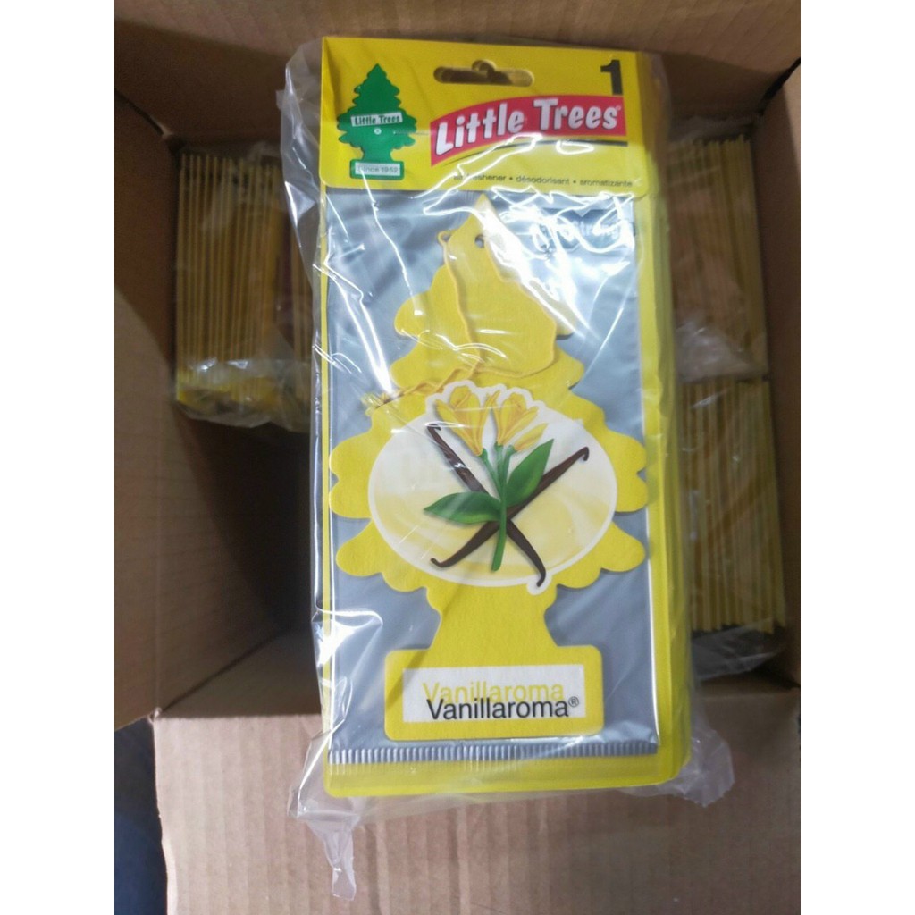 Cây thông sáp thơm little trees khử mùi thơm phòng, treo tủ quần áo, xe hơi giao màu ngãu nhiên