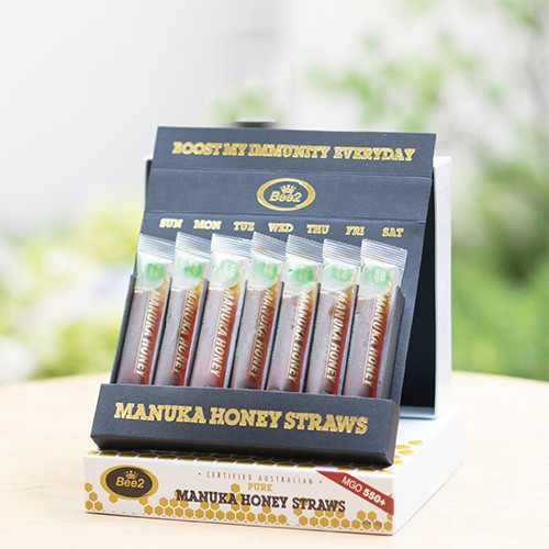 [BEE2] MANUKA honey straws - Mật ong Manuka dạng gói tiện lợi (MGO 550+)