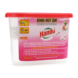 Bình hút ẩm Hando 450ml (Xanh - Hồng)