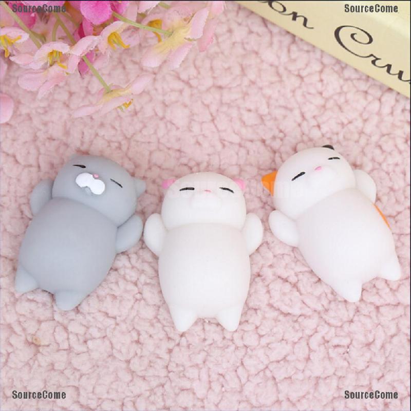 Đồ chơi Squishy Giảm Stress Hình Mặt Mèo Dễ Thương Cho Bé