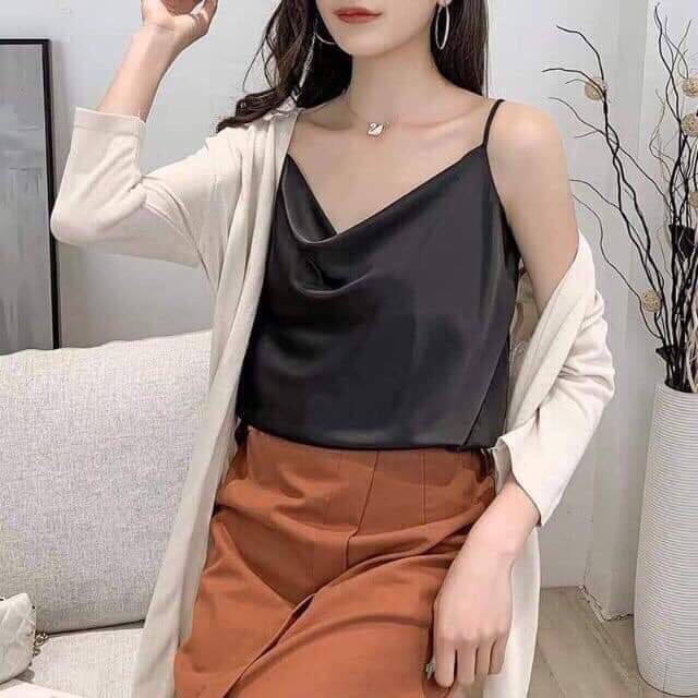 Áo 2 dây phi bóng lụa mềm mịn (kèm hình chụp) | BigBuy360 - bigbuy360.vn