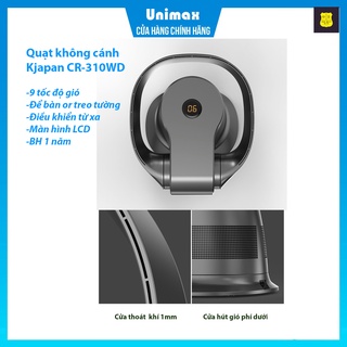Quạt không cánh treo tường để bàn kjapan cr-310 phiên bản new 2022