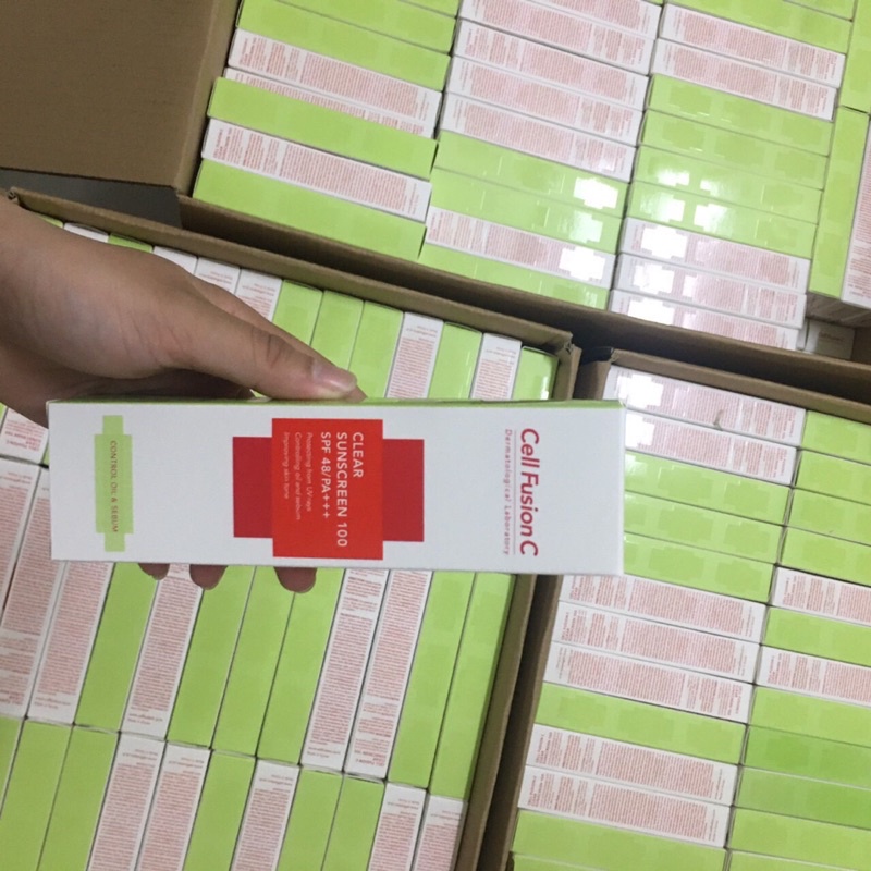 Kem chống nắng Cell Fusion C Laser Suncreen 100/Toning Suncream 100