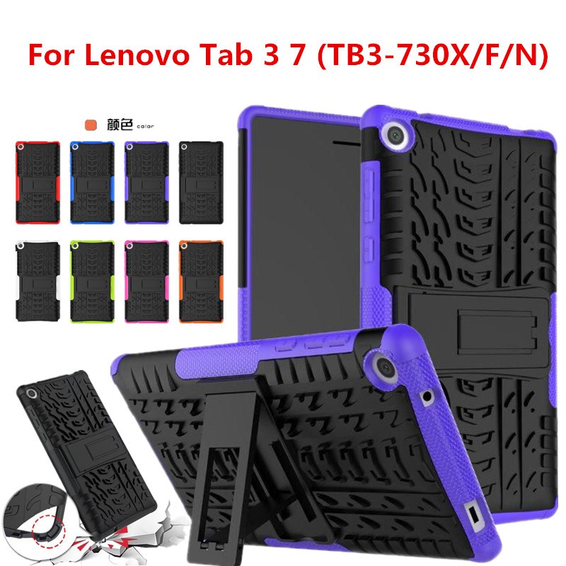 Ốp Lưng Silicone Chống Sốc Có Giá Đỡ Cho Lenovo Tab 3 7 (Tb3-730X / F / N)