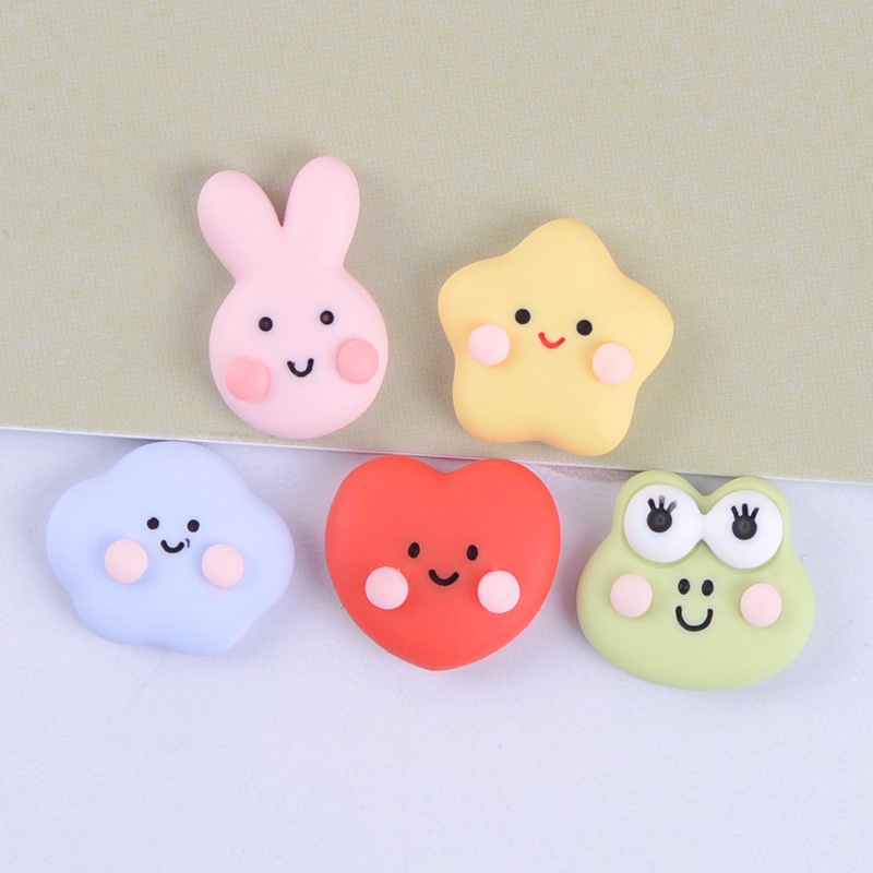 Set 10 phụ kiện làm trang sức/ trang trí điện thoại hình thỏ hoạt hình dễ thương