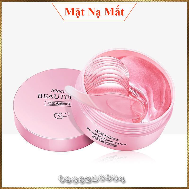 Hộp 60 miếng mặt nạ dưỡng mắt Tảo Đỏ Images Niacinome Beautecret ẩm mịn căng mọng giảm thâm bọng mắt TDI6 | WebRaoVat - webraovat.net.vn