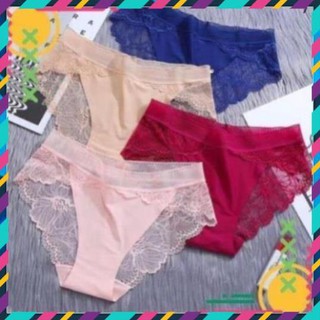 [Juni Shop] Quần Lót Đúc Pha Ren Hoa