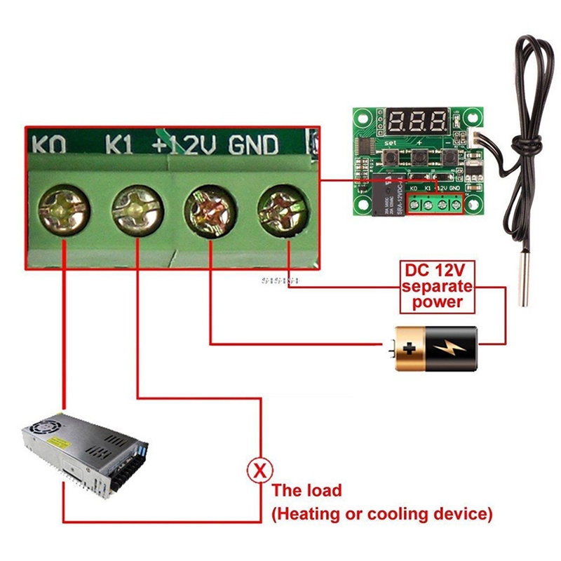 Nhiệt Kế Dc12v w1209
