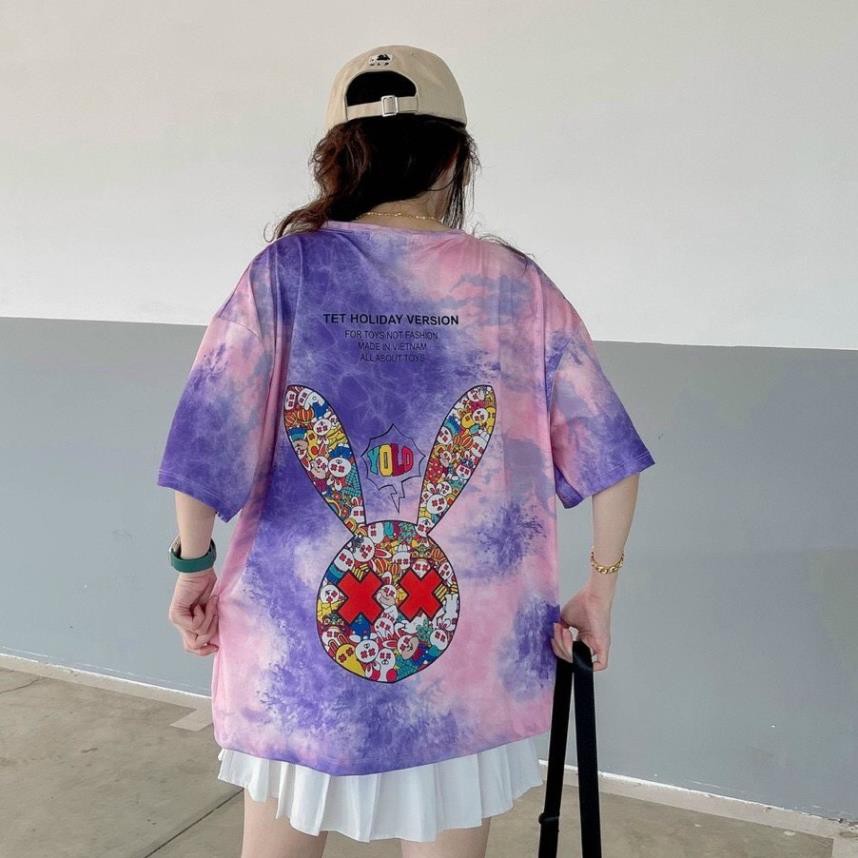 Áo Thun Loang, Áo Phông Loang Nam Nữ Tay Lỡ Form Rộng Cao Cấp Unisex - Hàng Hot Trend Loại 1 - BADD RABBIT