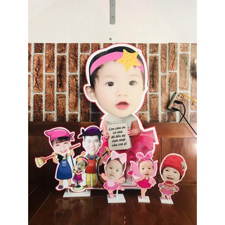 Chibi trang trí sinh nhật bé