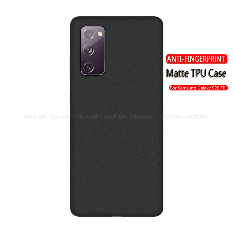 Ốp điện thoại silicone mềm không bám vân tay cho Samsung Galaxy S20 FE A42 M51 A31 A21 A21S A11 A51 A71 5G