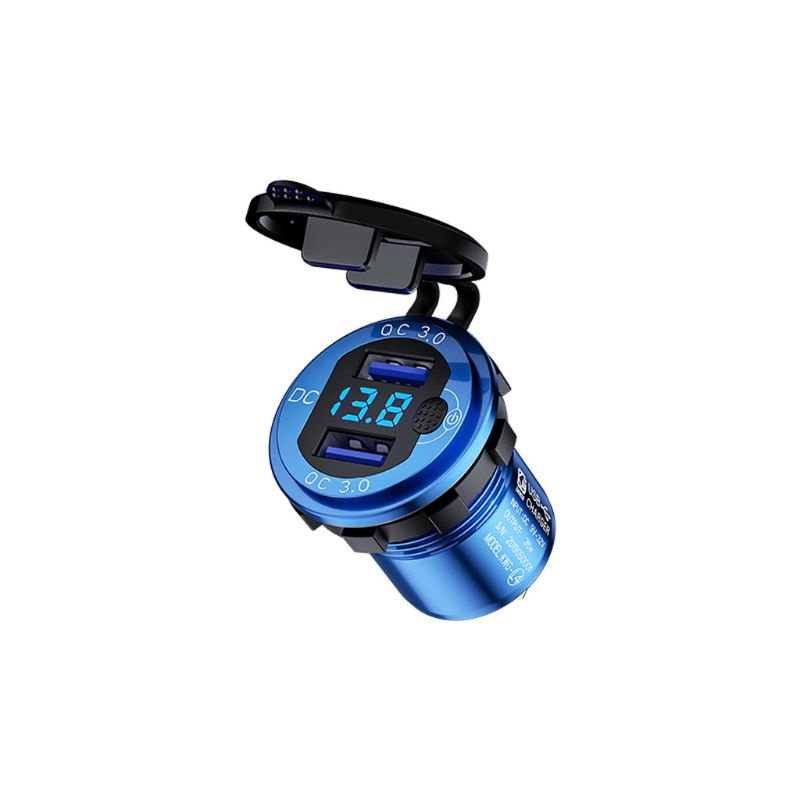 Tẩu Sạc Điện Thoại Mini Hai Cổng USB Cho Xe Hơi
