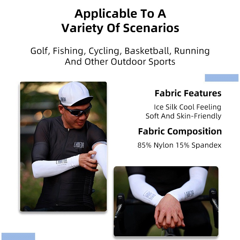 Găng Cánh Tay Chống Nắng Và Tia UV Bằng Lụa Lạnh Bảo Vệ Khi Đi Xe Máy Cho Nam Và Nữ