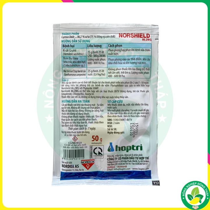 Thuốc Trừ Bệnh Cây NORSHIELD 86.2WG – Bám Dính Tốt, Hiệu Quả Kéo Dài