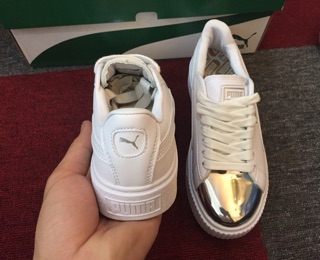 [ Ảnh Thật ] Giày Puma Bạc Nữ Siêu Đẹp