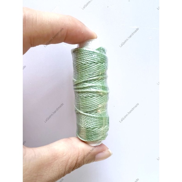 Dây sáp tròn chống nước waterproof 0.8mm chuyên tết vòng, xâu hạt, làm đồ da handmade