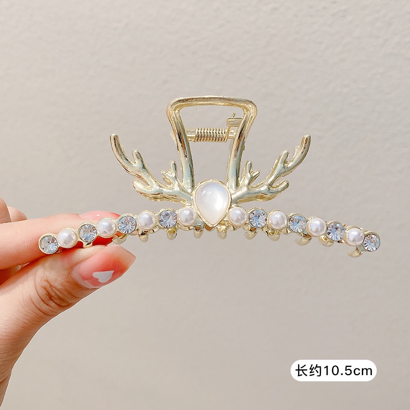 Kẹp TóC HìNh Hoa HồNg ĐíNh Kim Cương NgọC Trai Giả ThờI Trang Cho Nữ