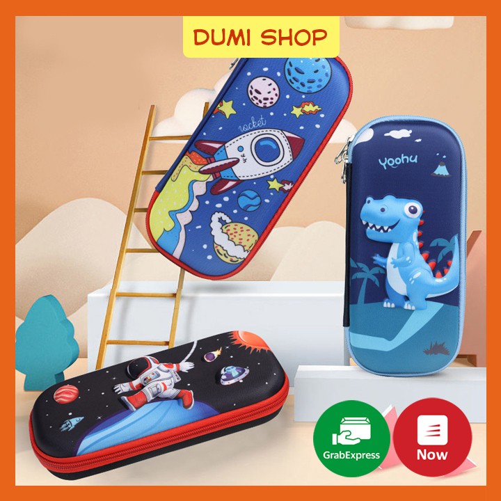 Túi Đựng Bút Hình Hoạ Tiết In Nổi 3D Vải Chống Thấm Nước - Dumi Shop