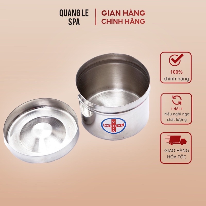 Hũ Inox 304 Đựng Bông Y Tế