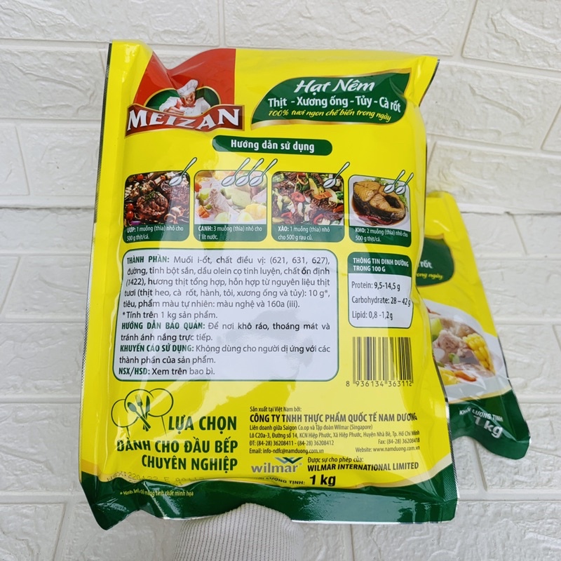 Hạt Nêm Meizan Vị Heo Gói 1Kg